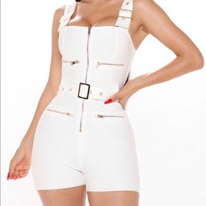 Stylish Belted Bandage Romper